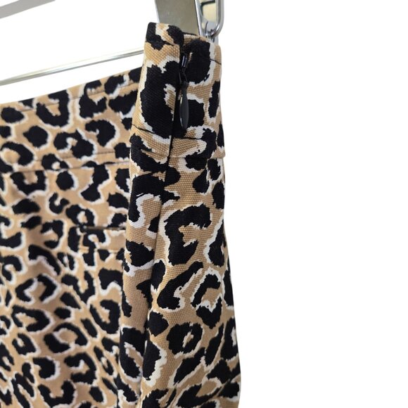 Talbots Petites Leopard Print Mini Skirt Size 8 Petite - Picture 5 of 6